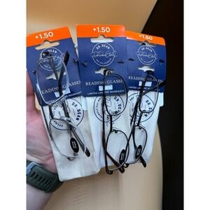 Lot of 3 Dr. Dean ICU Eyewear Reading Glasses Readers Different Frames +1.50 NEW
